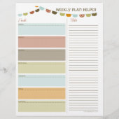 キートウィークリーメニュープランナーチラシ (裏面)