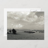 キートオンア飛んでいるバリビーチ ポストカード (正面/裏面)