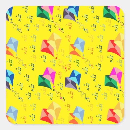 キートカラフルフェスティバル スクエアシール (正面)