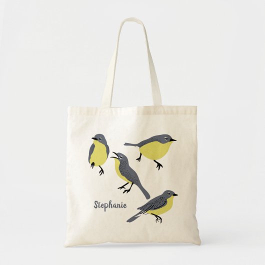 キートランドの鳥好きパーソナライズされた トートバッグ (正面)