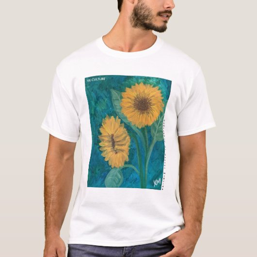 キーナン作「SUNFLOWER」 Tシャツ (正面)