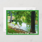 キーナー春ズポプラールブラフ，ミズーリ ポストカード (正面/裏面)