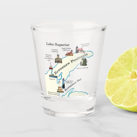 キーヌーペニンシュラライトハウスショットグラス ショットグラス (正面)