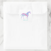 キーネストンホースビニールステッカー スクエアシール (バッグ)