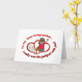 キーノーカード: 私のキーノーの愛情のある母へのメッセージ カード (黄色い花)