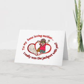 キーノーカード: 私のキーノーの愛情のある母へのメッセージ カード