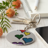 キーハート キーホルダー (側面)
