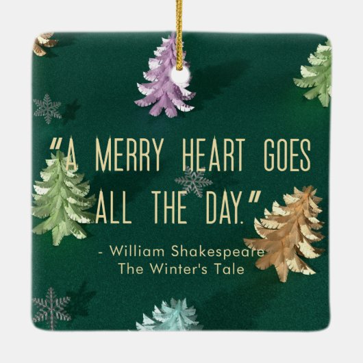 キープサウモダンミニマリストエレガントシック引用文 セラミックオーナメント (裏面)