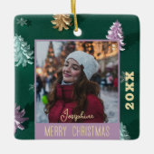 キープサウモダンミニマリストエレガントシック引用文 セラミックオーナメント (正面)