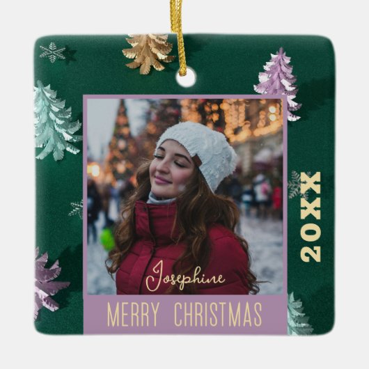 キープサウモダンミニマリストエレガントシック引用文 セラミックオーナメント (正面)