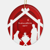 キープサクリスマ出生バイブルオーナメント セラミックオーナメント (左)