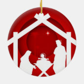 キープサクリスマ出生バイブルオーナメント セラミックオーナメント (裏面)