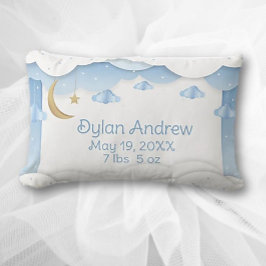 キープサク男の赤ちゃん誕生レコード ランバークッション