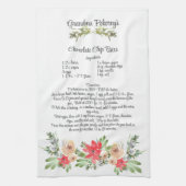 キープサケファミリーレシピパーソナライズされたギフト キッチンタオル (縦)