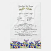 キープサケレシピギフト水の色イースターバニー キッチンタオル (縦)