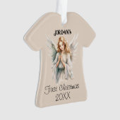 キープサケ初めてのクリスマスエンジェル オーナメント (正面)