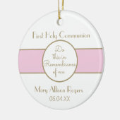 キープサムガールファーストオーナメント セラミックオーナメント (左)