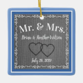 キープセイクさん夫妻 セラミックオーナメント (正面)