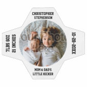 キープパーソナライズされたサケ新生児ボーイカスタム サッカーボール (フラット)