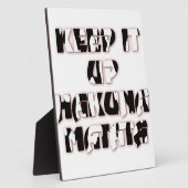 キープ・イット・アップ / ハクナ・マタタ アートプリント フォトプラーク (側面)