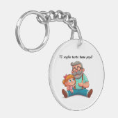 キーホルダーお父さんのために献身して。 キーホルダー (正面左)