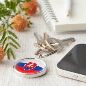 キーホルダーのスロバキアのスロバキアの旗 キーホルダー (側面)