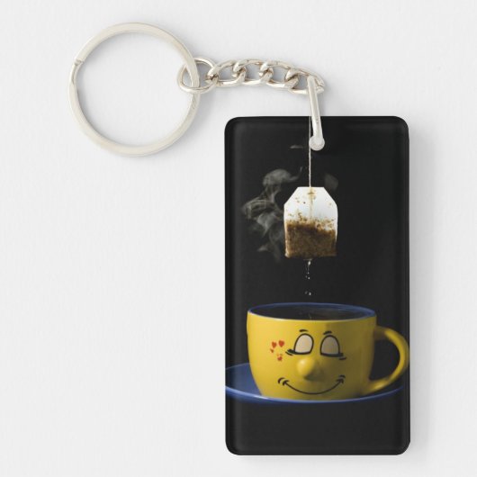 キーホルダーまたはKeychainお茶 キーホルダー (正面)