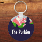 キーホルダーヴィンテージザポルキーズポルクパインマウンテンズ キーホルダー (正面)