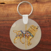 キーホルダー-回転木馬ライオン キーホルダー (正面)
