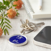 キーホルダー: 情熱(Jounetsu) -青 キーホルダー (側面)