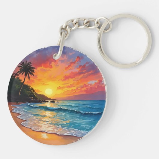 キーホルダー – 海辺 (裏面)