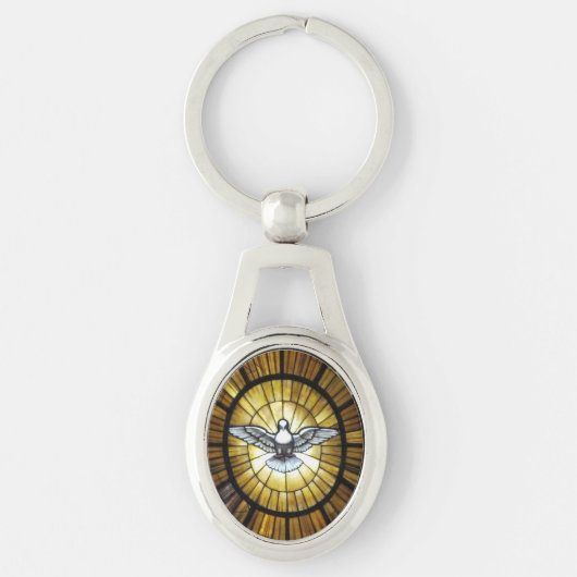 キーホルダー--鳩 キーホルダー (正面)