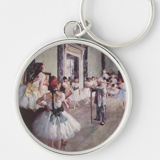 キーホルダー- DEGAS – バレエ教室 – 有名な芸術 キーホルダー (正面)