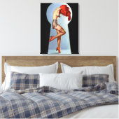 キーホールピンアップ キャンバスプリント (インサイチュ (寝室))