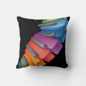 キーボカラフルードカッコいい音楽 クッション (裏面)