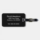 キーボカラフルードカッコいい音楽 ラゲッジタグ (裏面横)