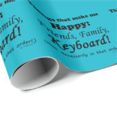 キーボードが幸せになる ラッピングペーパー (ロールコーナー)