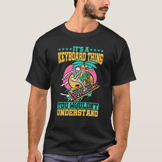 キーボードで理解できないこと Tシャツ (正面)