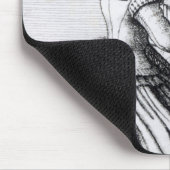 キーボードで遊んでいる女性1635年 マウスパッド (コーナー)