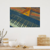 キーボードとピン3印象派 ポスター (キッチン)