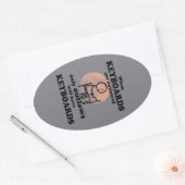 キーボードのオーバーレイド楕円シール 楕円形シール (封筒)