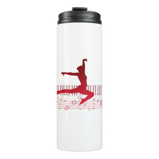 キーボードのバレエダンサー タンブラー (正面)