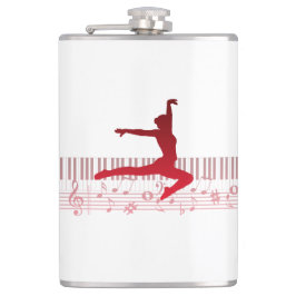 キーボードのバレエダンサー フラスク