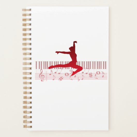 キーボードのバレエダンサー プランナー手帳 (正面)