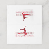 キーボードのバレエダンサー プレイスカード (外部開封)