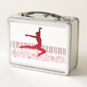 キーボードのバレエダンサー メタルランチボックス (裏面)