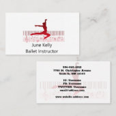 キーボードのバレエダンサー 名刺 (正面/裏面)