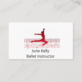 キーボードのバレエダンサー 名刺
