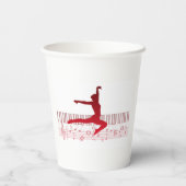 キーボードのバレエダンサー 紙コップ (裏面)