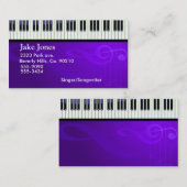 キーボードのピアノオートクチュール 名刺 (正面/裏面)